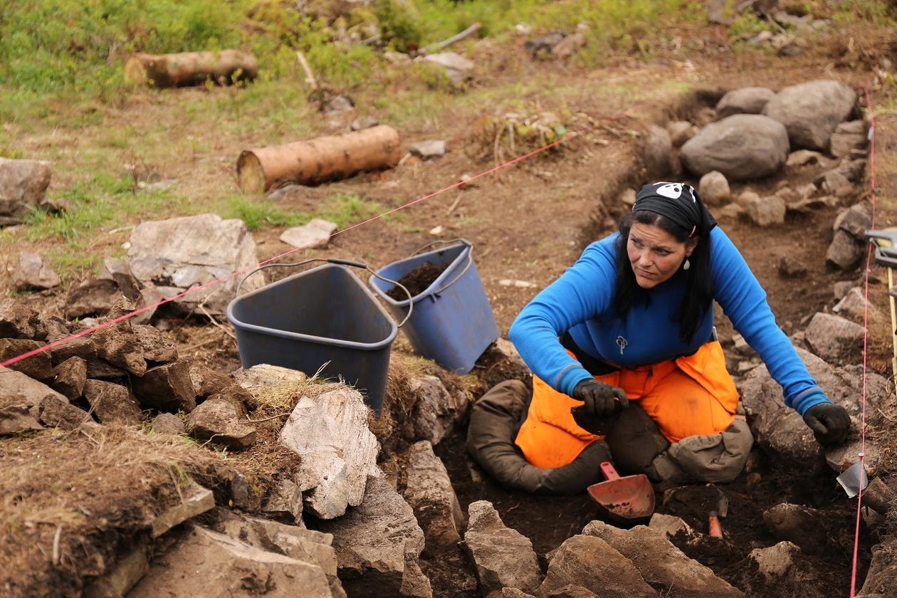 Yvonne og frostpaverka berggrunn