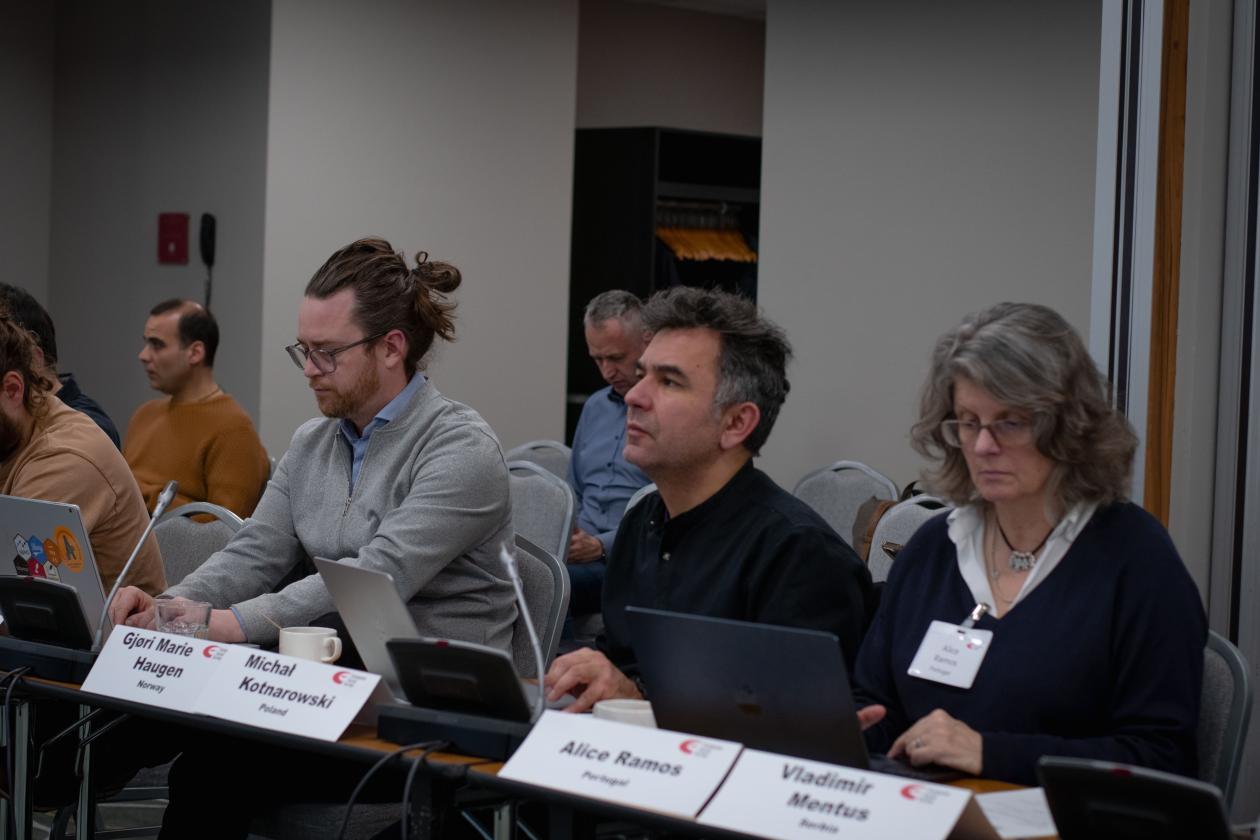 Nasjonal koordinator Sveinung Arnesen på NC-forum i Warszawa.