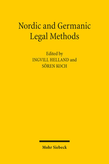 Cover Nordic and Germanic Legal Methods
