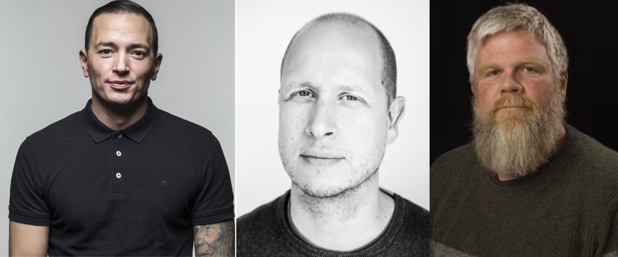 Bilde av Piero Issa Vegard Aase og Viggo Krüger