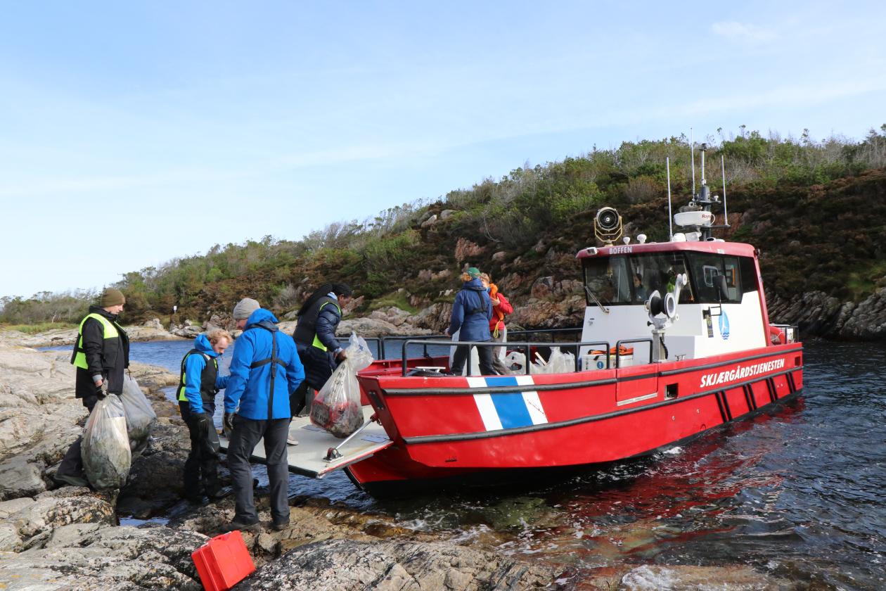 Plastrydding på Lisle Lyngøy