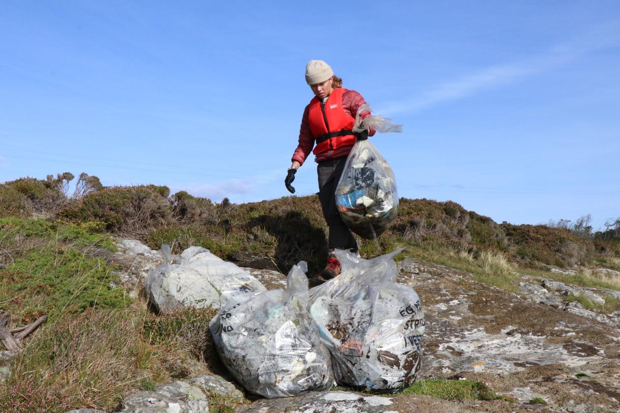 Plastrydding på Lisle Lyngøy