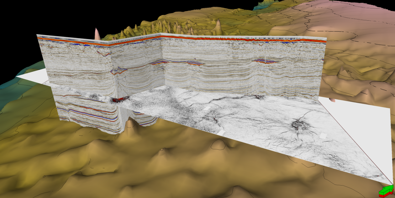 Cross section seismic