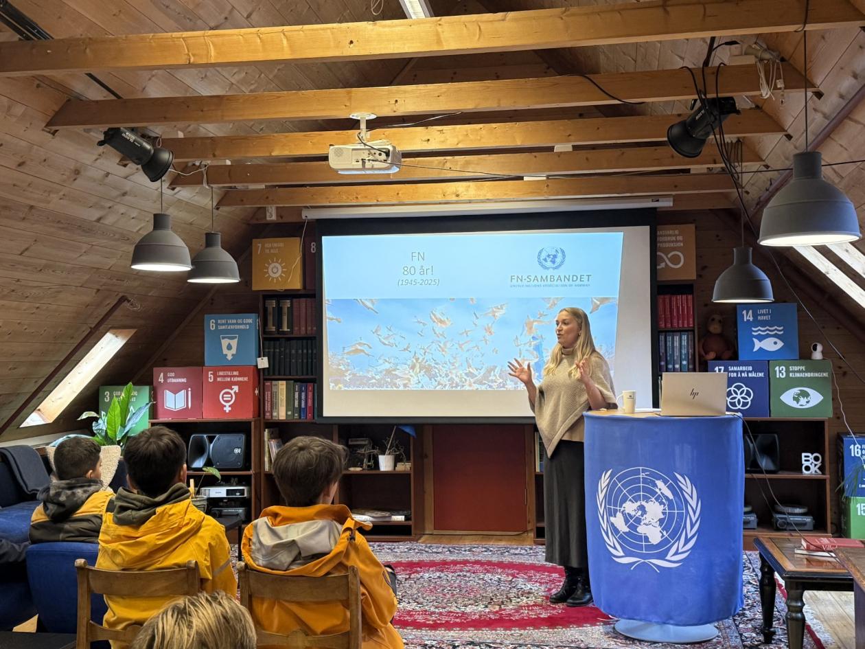 Silje holder presentasjon