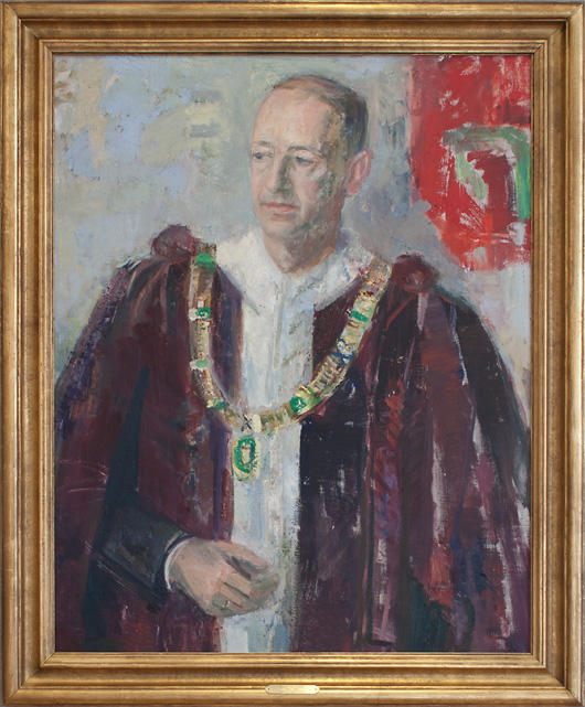 Agnes Hiort: Portrett av Erik Waaler, 1960