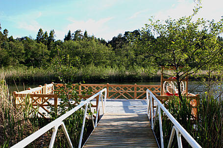 Utsikt over Mildevatnet over Fægris brygge