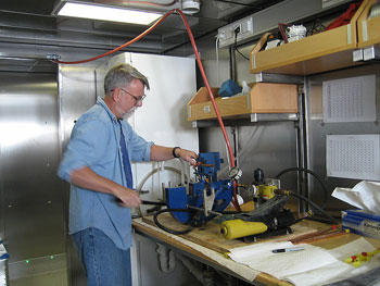 Eric Olson processing CTD samples Eric Olson processing CTD samples