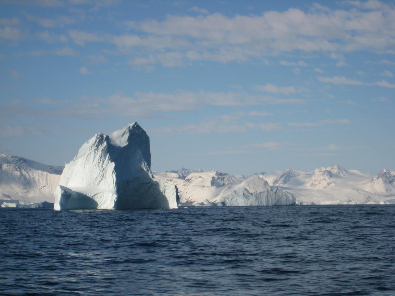 Icebergs around Greenland