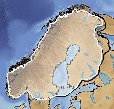 Scandinavian Ice Sheet during Younger Dryas (12ka)