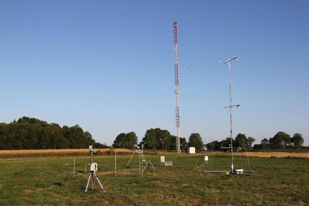 Energy balance station of GFI deployed during the BLLAST field campaign in...