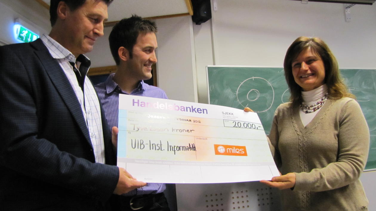 Daglig leder Tom Georg Olsen og faglig pådriver Pär Wiger i Miles hadde med...