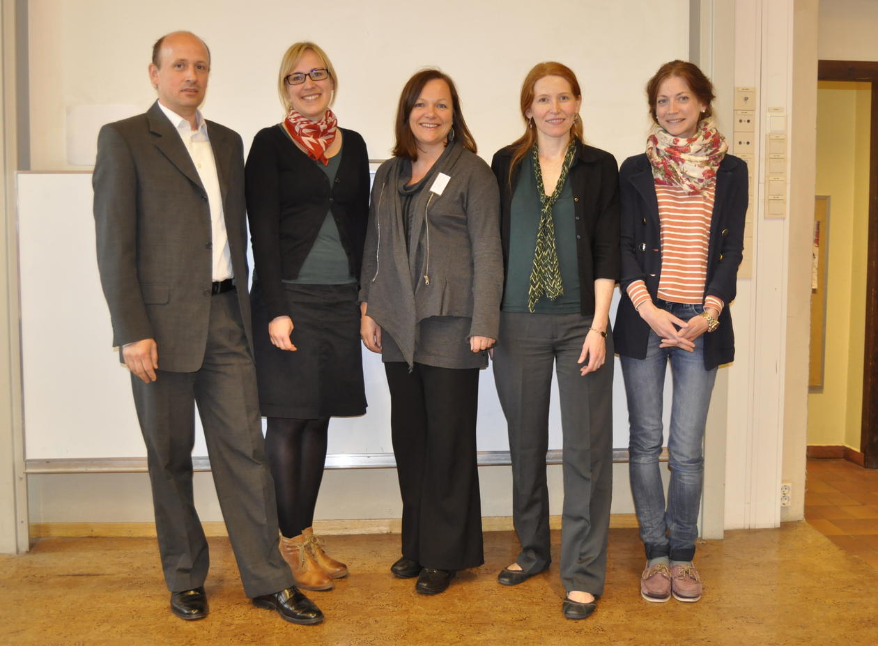 Fra venstre: undertegnede, Mary-Anne Karlsen, Christine M. Jacobsen, Synnøve...