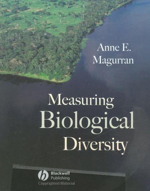 Cover of "Measuring Biological Diversity", Blackwell