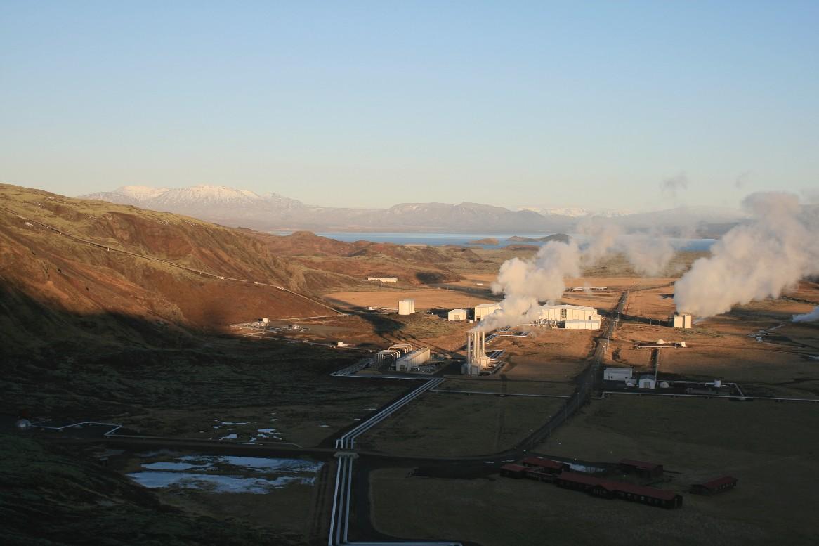 Jordvarmekraftverket på Nesjavellir, Island.