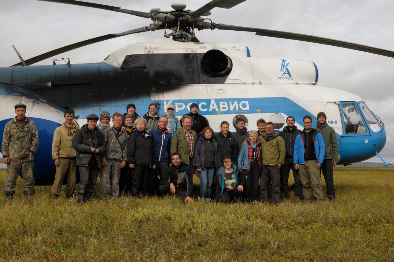 The CryoCARB team on the Taymyr Peninsula, Summer 2011.