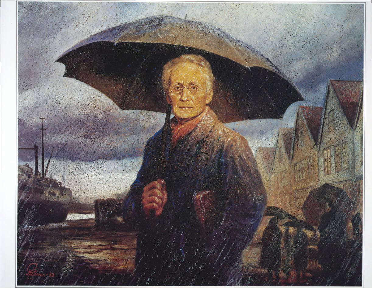 Vilhelm Bjerknes maleri av Rolf Groven