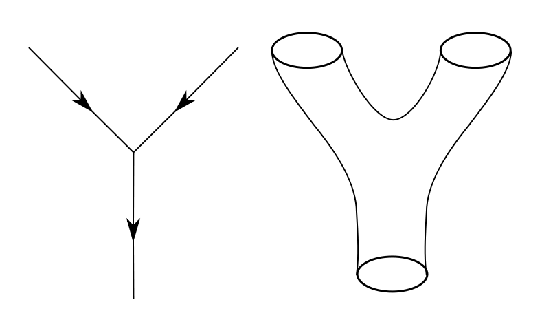 When a particle in motion is replaced by a closed string, it carves out a surface. When a particle in motion is replaced by a closed string, it carves out a...
