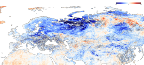MODIS - Freezing air from the Arctic