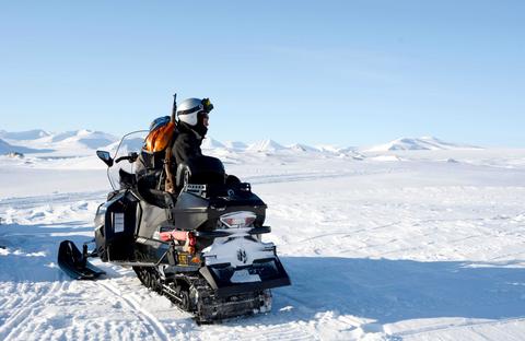 Snowmobile on Svalbard