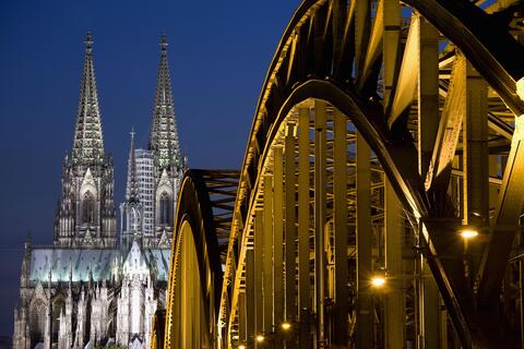 The Cologne Cathedral (Kölner Dom) in Cologne, North Rhine Westphalia, Germany, used to illustrate article about regional power in the EU.