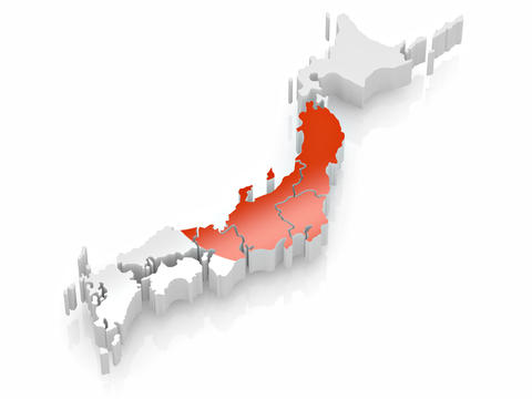 Map of Japan, illustration