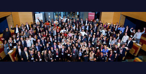 Group photo of all the young Falling Walls Lab contestants 2014