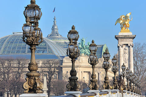 Le Grand Palais depuis le pont Alexandre III