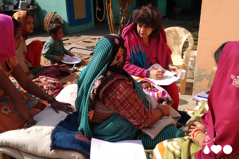 Researchers from The Centre for Intervention Science in Maternal and Child Health in the field