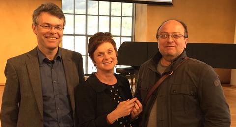 Social scientists Ståle Knudsen, Siri Gloppen and Hakan G. Sicakkan (from left) at the launch of the University of Bergen focus area, Global Challenges, in the University Aula on 15 May 2017.