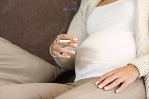 gravid som røyker