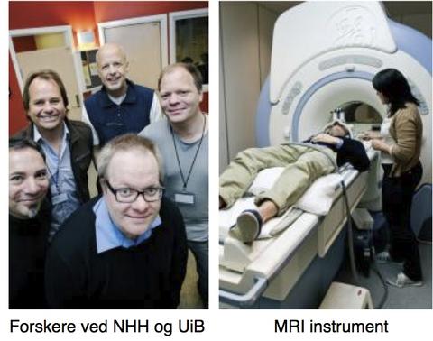 Forskerene og MRI instrumentet