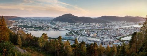 Panoramabilde av Bergen