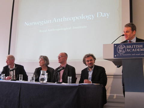 panel diskusjon på Norwegian Anthropology Day i London 