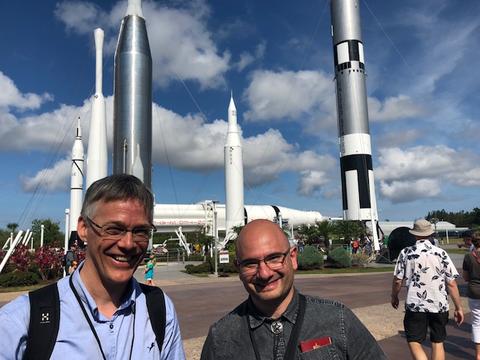 Kjetil Ullaland og Georgi Genov på Kennedy Space Center