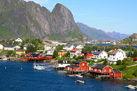 Picturesque image from the Lofoten area in Northern Norway.