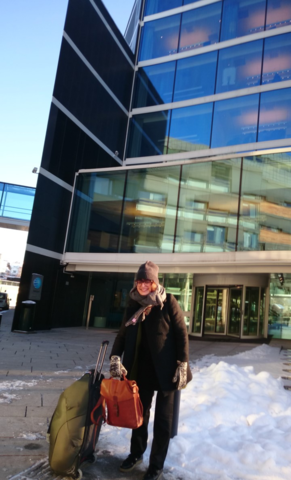 Outside Statkraft building after first meeting in January 2016.