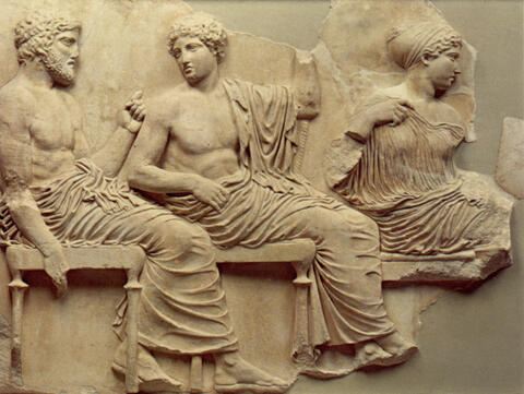 Poseidon. Fragmentet er henta frå The Acropolis Museum.