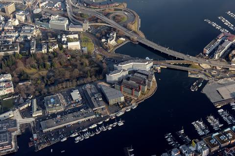 Flyfoto av Marineholmen 