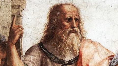 Utsnitt fra "in the Schoole of Athens fresco" av Raphael