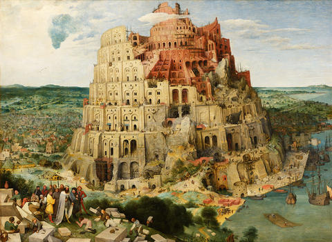 Painting of the Tower of Babel by Peter Bruegel the Elder