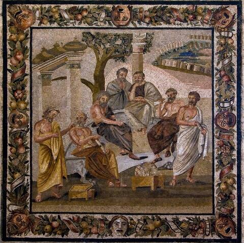 Plato's Academy in mosaic