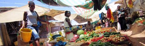 Grønnsaksmarked i Maputo