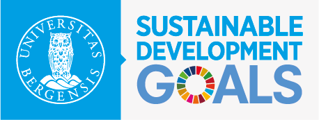 The logo for SDG Bergen, a strategic initiative from the leadership at the University of Bergen on the Sustainable Development Goals.