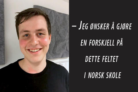 Illustrasjonsbilde. To elever er på skolen og skriver