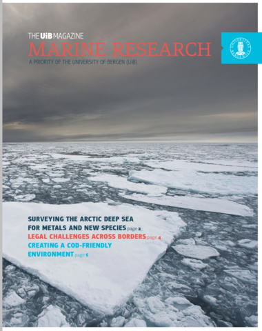 UiB Magazine Special Issue on Marine Research frontpage