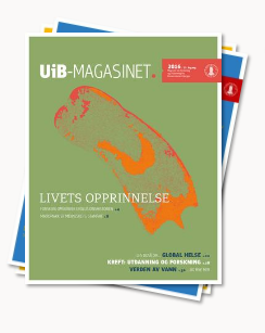 Bilde av bunke med UiB-magasiner
