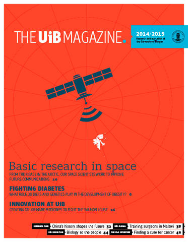 Front page of the UiB Magazine 2014/2015
