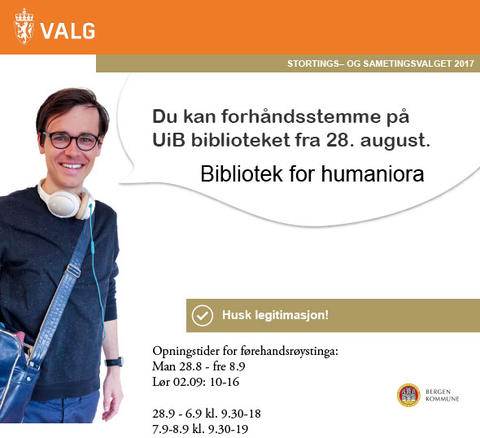 Valg 2017 forhåndsstemming ved biblioteket