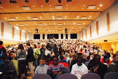 Last year's introduction day in the grieg hall.