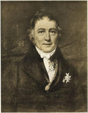 Wilhelm Frimann Koren Christie (1778–1849). Portrettet brukt på norske...